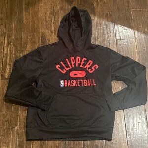 Nike Black and Red Clippers Basketball Hoodie
